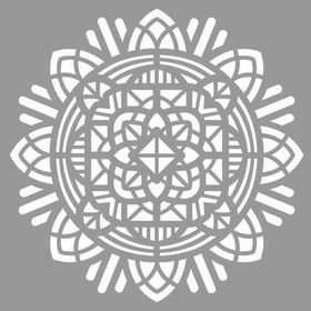 Artikel Tribal Mandala Stencil Boyama Şablonu 30x30 cm Duvar Stencil