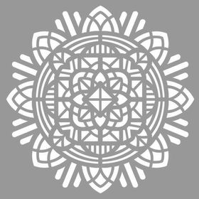 Artikel Tribal Mandala Stencil Boyama Şablonu 30x30 cm Duvar Stencil