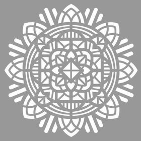 Artikel Tribal Mandala Stencil Boyama Şablonu 30x30 cm Duvar Stencil