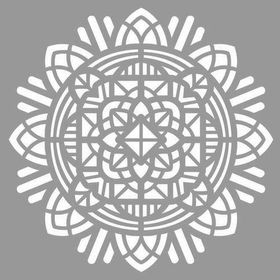 Artikel Tribal Mandala Stencil Boyama Şablonu 30x30 cm Duvar Stencil