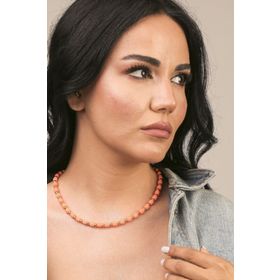 Artikel Turuncu Fimo Boncuk Choker Kolye
