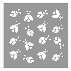 Artikel Uğurböceği Desen Stencil Boyama Şablonu 30x30 cm Duvar Stencil