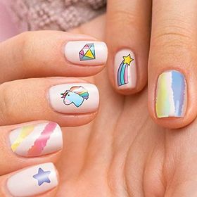 Artikel Unicorn Nail Art Tırnak Dövmesi