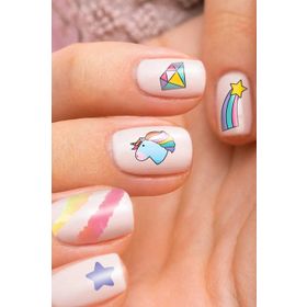 Artikel Unicorn Nail Art Tırnak Dövmesi