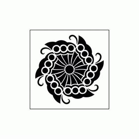 Artikel Uzak Doğu Motif 4 Stencil Boyama Şablonu 30x30 cm Duvar Stencil