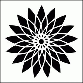 Artikel Uzak Doğu Motif Stencil Boyama Şablonu 30x30 cm Duvar Stencil