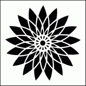 Artikel Uzak Doğu Motif Stencil Boyama Şablonu 30x30 cm Duvar Stencil