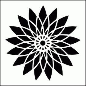 Artikel Uzak Doğu Motif Stencil Boyama Şablonu 30x30 cm Duvar Stencil
