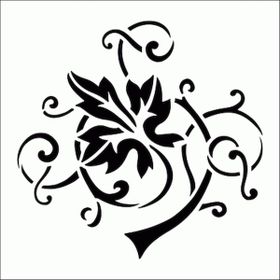 Artikel Üzüm Sarmaşığı Stencil Boyama Şablonu 30x30 cm Duvar Stencil