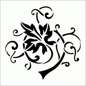 Artikel Üzüm Sarmaşığı Stencil Boyama Şablonu 30x30 cm Duvar Stencil