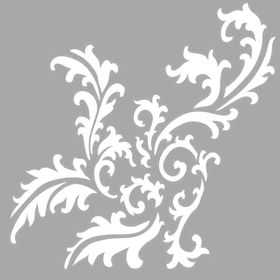Artikel Yaprak Art Motif Stencil Boyama şablonu 30x30 cm Duvar Stencil