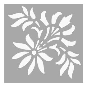 Artikel Yaprak Detay Çiçek Stencil Boyama şablonu 30x30 cm Duvar Stencil