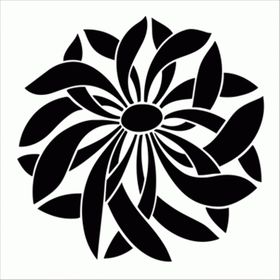Artikel Yaprak Motif Stencil Boyama Şablonu 30x30 cm Duvar Stencil