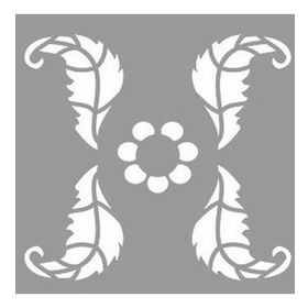 Artikel Yaprak ve Çiçek Stencil Boyama şablonu 30x30 cm Duvar Stencil