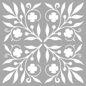 Artikel Yapraklar Karo Stencil Boyama şablonu 30x30 cm Duvar Stencil