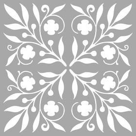 Artikel Yapraklar Karo Stencil Boyama şablonu 30x30 cm Duvar Stencil