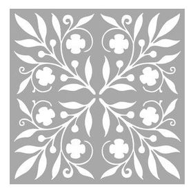 Artikel Yapraklar Karo Stencil Boyama şablonu 30x30 cm Duvar Stencil