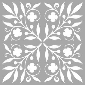 Artikel Yapraklar Karo Stencil Boyama şablonu 30x30 cm Duvar Stencil