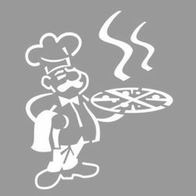 Artikel Yaşlı Pizzacı-2 Stencil Boyama Şablonu 30x30 cm Duvar Stencil