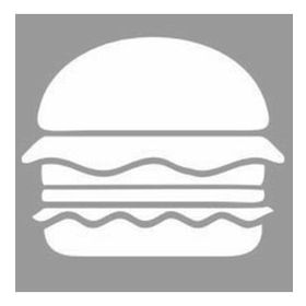 Artikel Yengeç Burger Stencil Boyama Şablonu 30x30 cm Duvar Stencil