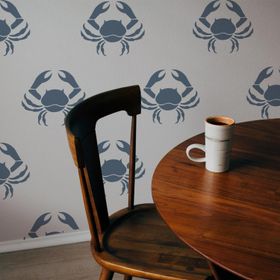 Artikel Yengeç Burger Stencil Boyama Şablonu 30x30 cm Duvar Stencil