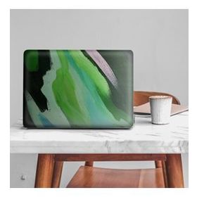 Artikel Yeşil Siyah Soyut Resim Notebook Sticker
