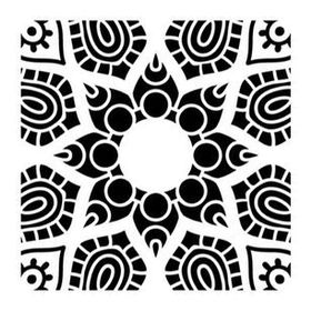Artikel Yıldız Mandala Stencil Boyama şablonu 30x30 cm Duvar Stencil