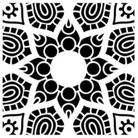 Artikel Yıldız Mandala Stencil Boyama şablonu 30x30 cm Duvar Stencil
