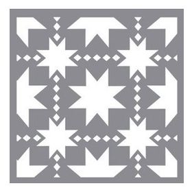 Artikel Yıldızlar Karo Stencil Boyama şablonu 30x30 cm Duvar Stencil