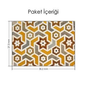 Artikel Yıldızlı Karo Motifi Notebook Sticker