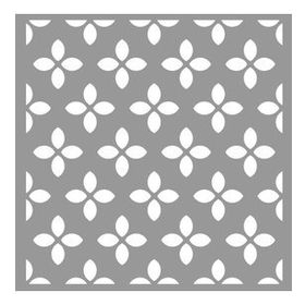 Artikel Yonca Deseni 2 Stencil Boyama Şablonu 30x30 cm Duvar Stencil