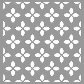 Artikel Yonca Deseni 2 Stencil Boyama Şablonu 30x30 cm Duvar Stencil