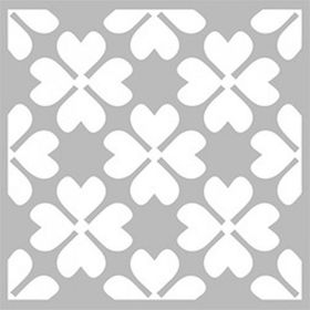 Artikel Yonca Deseni Stencil Boyama Şablonu 30x30 cm Duvar Stencil