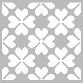 Artikel Yonca Deseni Stencil Boyama Şablonu 30x30 cm Duvar Stencil