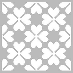 Artikel Yonca Deseni Stencil Boyama Şablonu 30x30 cm Duvar Stencil