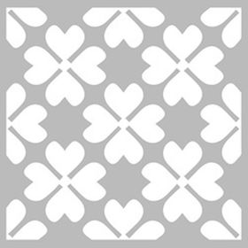 Artikel Yonca Deseni Stencil Boyama Şablonu 30x30 cm Duvar Stencil