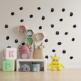 Artikel Yuvarlak Fırça Darbeleri Duvar Stickerı