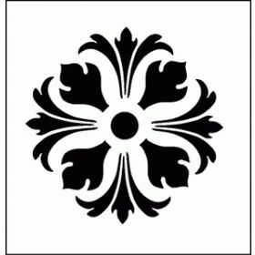 Artikel Yuvarlak Motif 3 Stencil Boyama Şablonu 30x30 cm Duvar Stencil