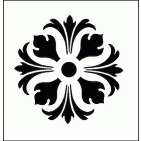 Artikel Yuvarlak Motif 3 Stencil Boyama Şablonu 30x30 cm Duvar Stencil