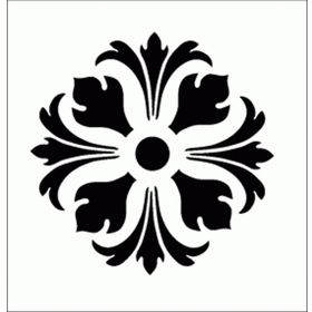 Artikel Yuvarlak Motif 3 Stencil Boyama Şablonu 30x30 cm Duvar Stencil