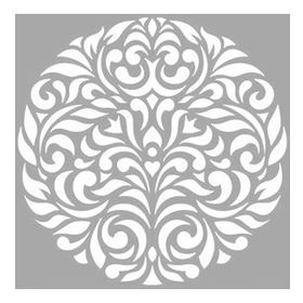 Artikel Yuvarlak Motif Stencil Boyama Şablonu 30x30 cm Duvar Stencil