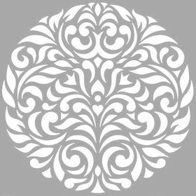 Artikel Yuvarlak Motif Stencil Boyama Şablonu 30x30 cm Duvar Stencil