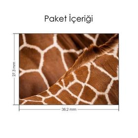 Artikel Zürafa Makro Notebook Sticker