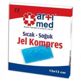 Artımed 13x13 cm Kılıflı Sıcak-Soğuk Jel Kompres