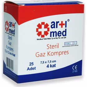 Artımed Steril 7.5 cm 25'li Gaz Kompres