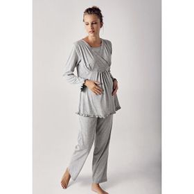 Artış 13201 Uzun Kollu Esnek Pamuklu Kadın Pijama Takımı