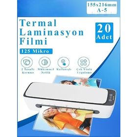 Artlantis A5 125 Mikron 20 Adet Parlak Laminasyon Filmi