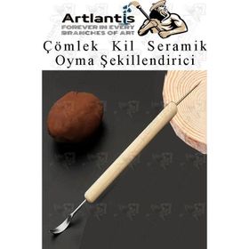 Artlantis Çömlek Kil Seramik Polimer Oyma Şekillendirici Çift Taraflı Detay Kalemi 1 Adet Seramik Modelaj Oyma