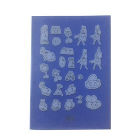 Artlantis Plastik Kapak A5 Kareli 60 Sayfa Desenli Lacivert Defter