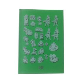 Artlantis Plastik Kapak A5 Kareli Defter 60 Sayfa Desenli Yeşil Defter